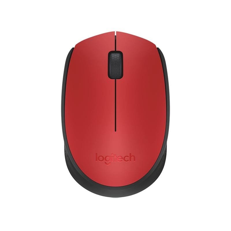 Logitech M171 Wireless Mouse(Black & Red)
