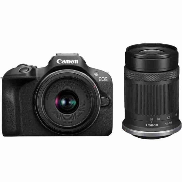 Canon Eos R100+RFS 18-45mm | RF555-210mm Lenses 6052C023AA